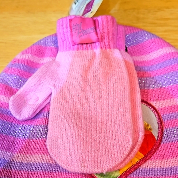 Disney Princess Girls Hat & Mittens Set. New - Picture 4 of 7
